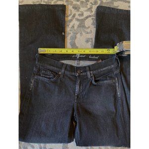 Seven 7 for all mankind black‎ womens jeans size 25 bootcut